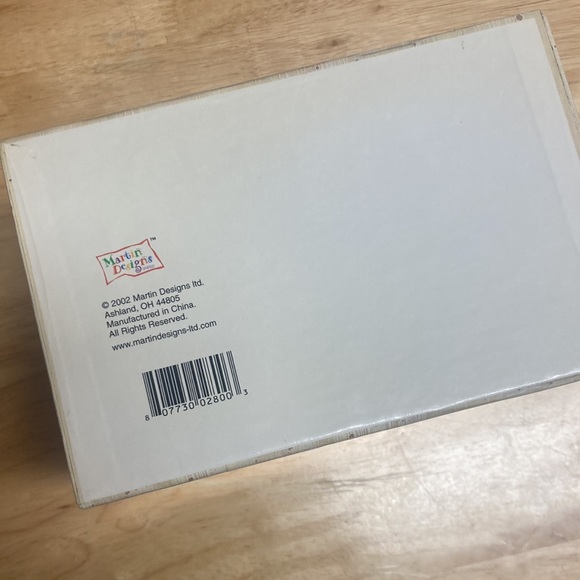 Vintage 2002 MARTIN DESIGNS Food Recipe Box with removable lid - Picture 9 of 10